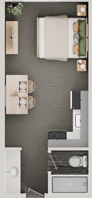 Studio (M) 122 floor plan